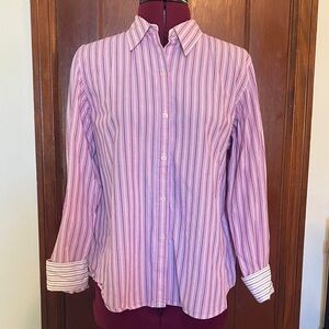 Ralph Lauren Pink Striped Button Down Shirt